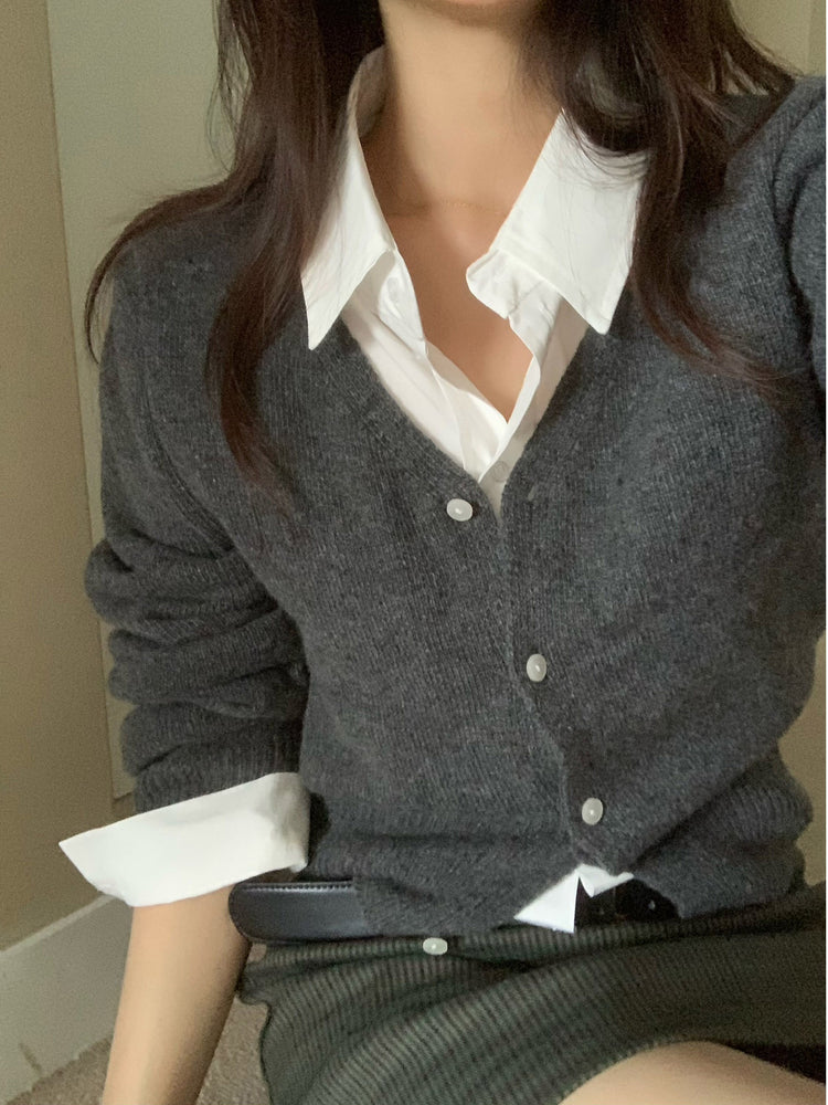 低腰紋理基礎短裙