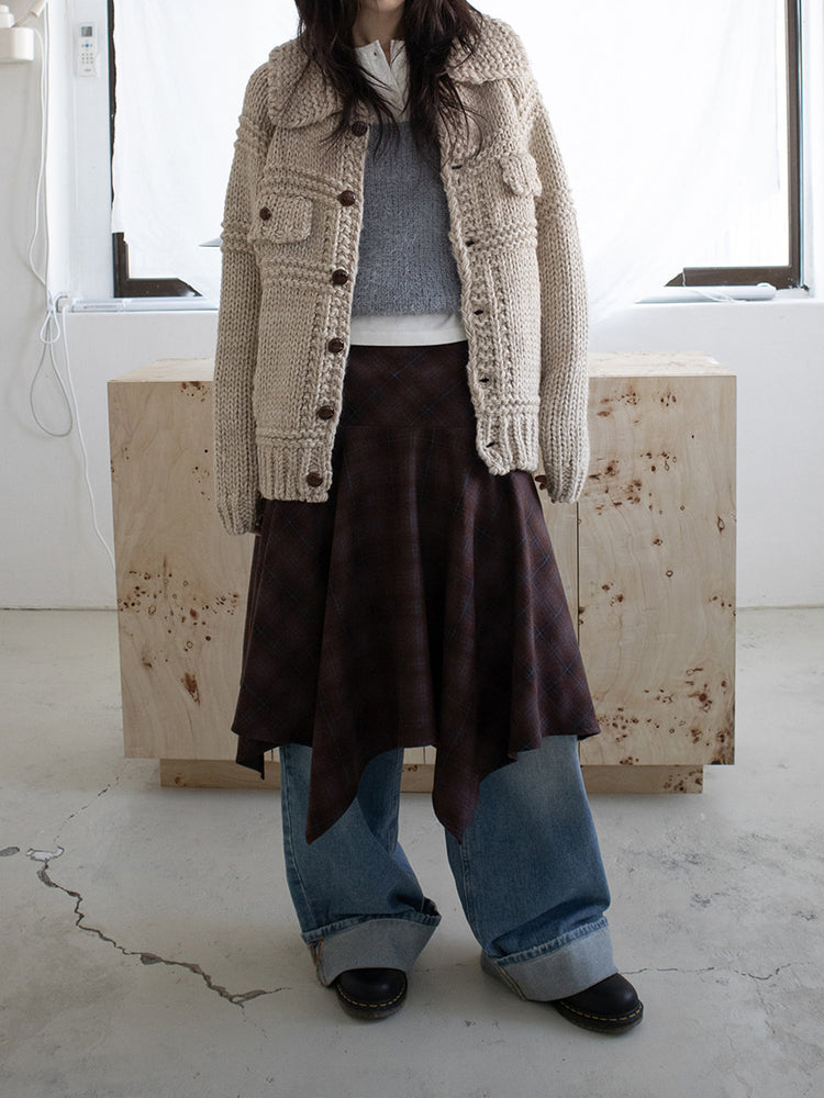 復古美色率性牛仔闊褲