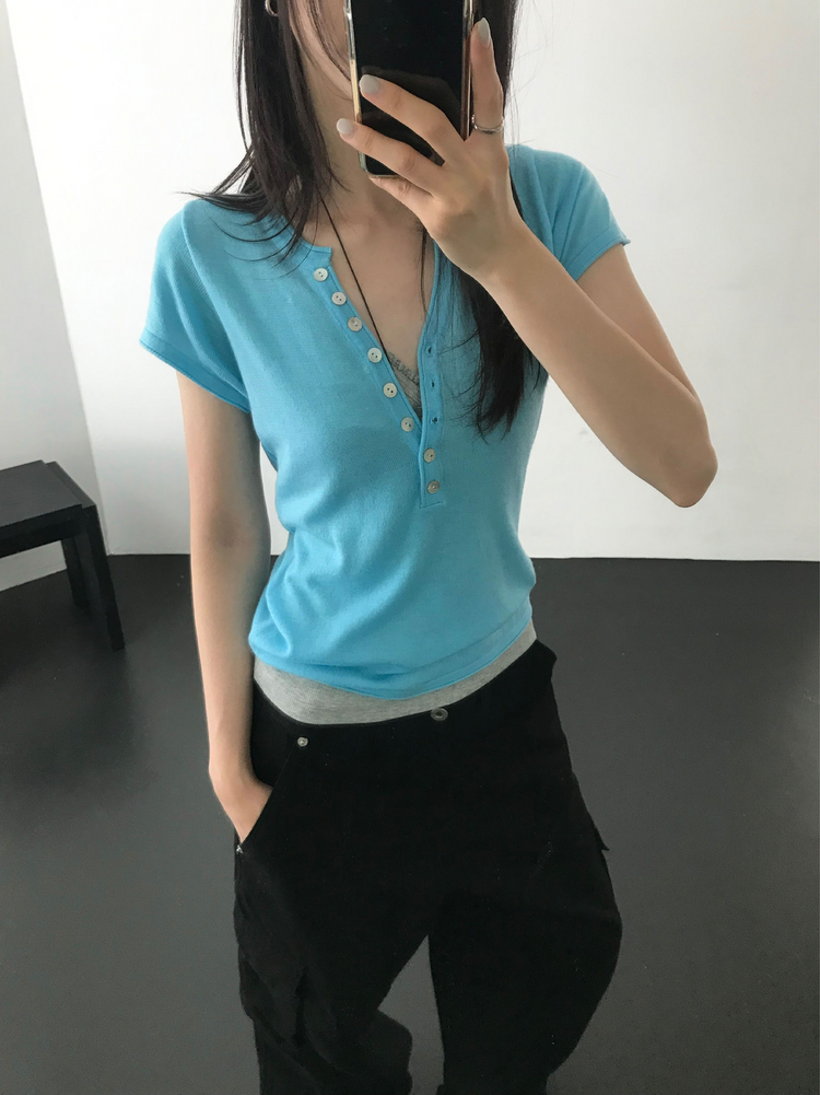 Unisex簡約口袋工裝褲