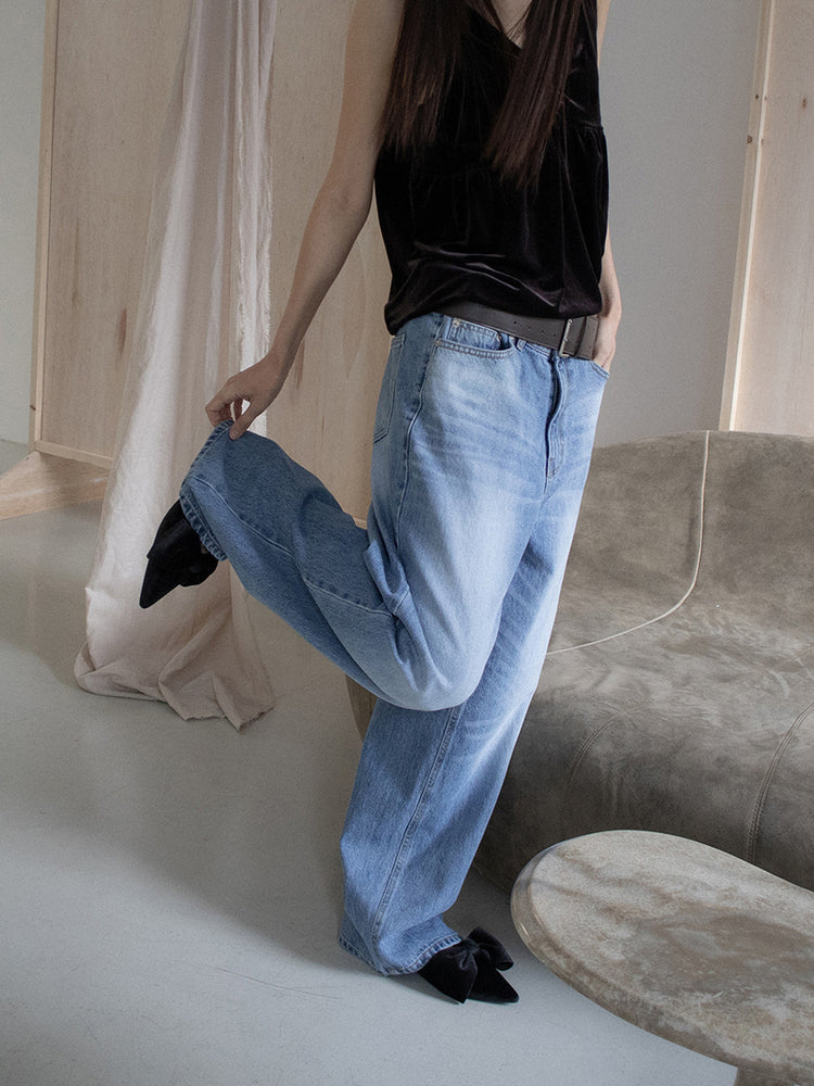 經典蝴蝶結絲絨質感尖頭鞋