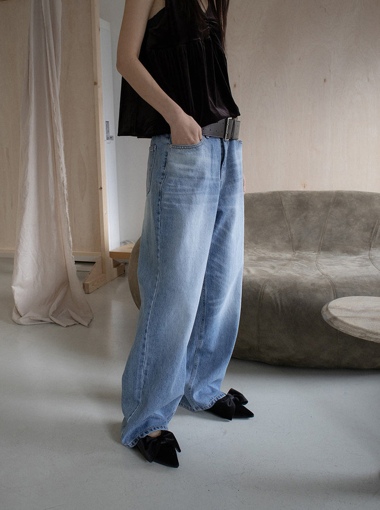 經典蝴蝶結絲絨質感尖頭鞋