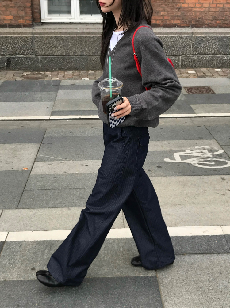 船領弧下擺修腰上衣