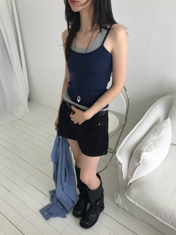 經典簡約多色背心