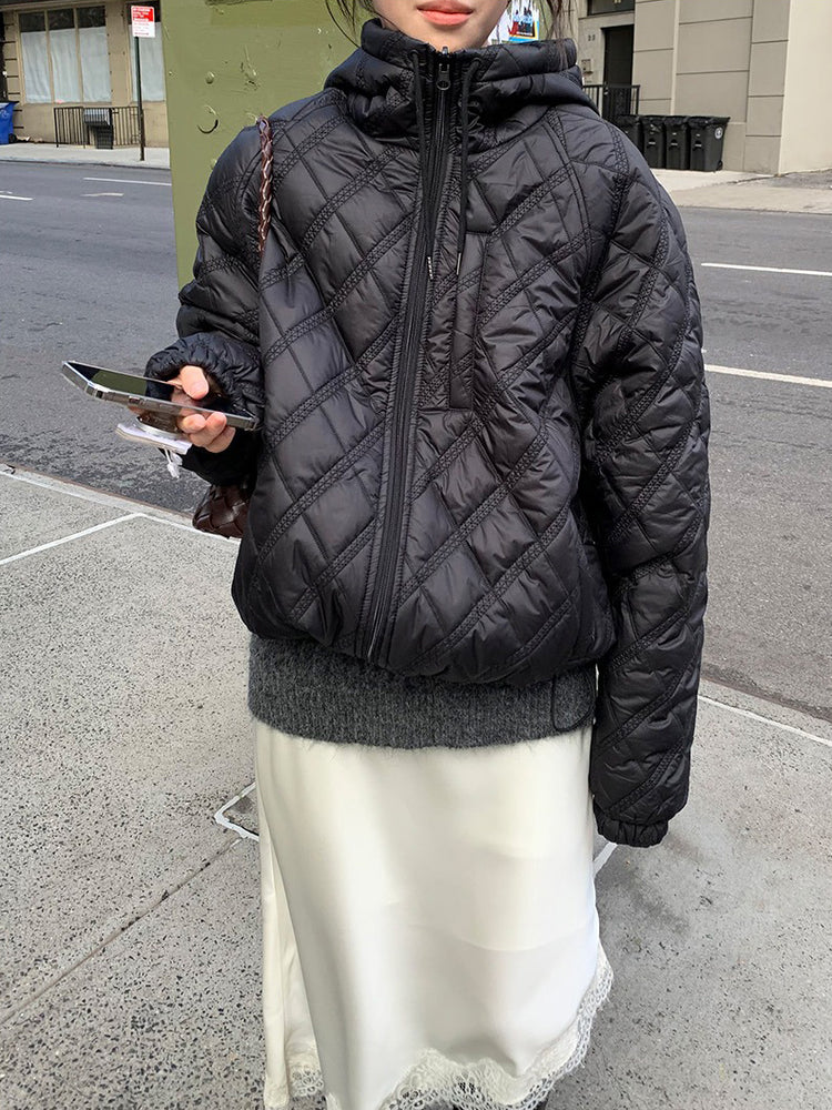 光澤感蕾絲邊不對稱細節半裙