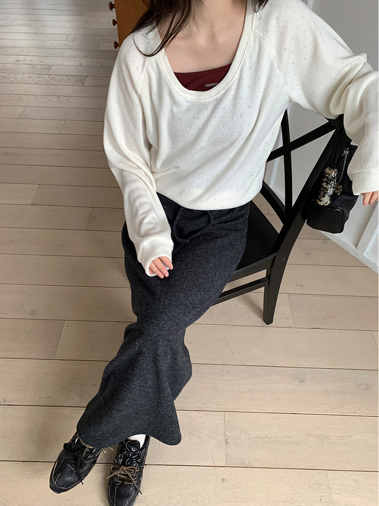 美色細帶鐵牌修身背心