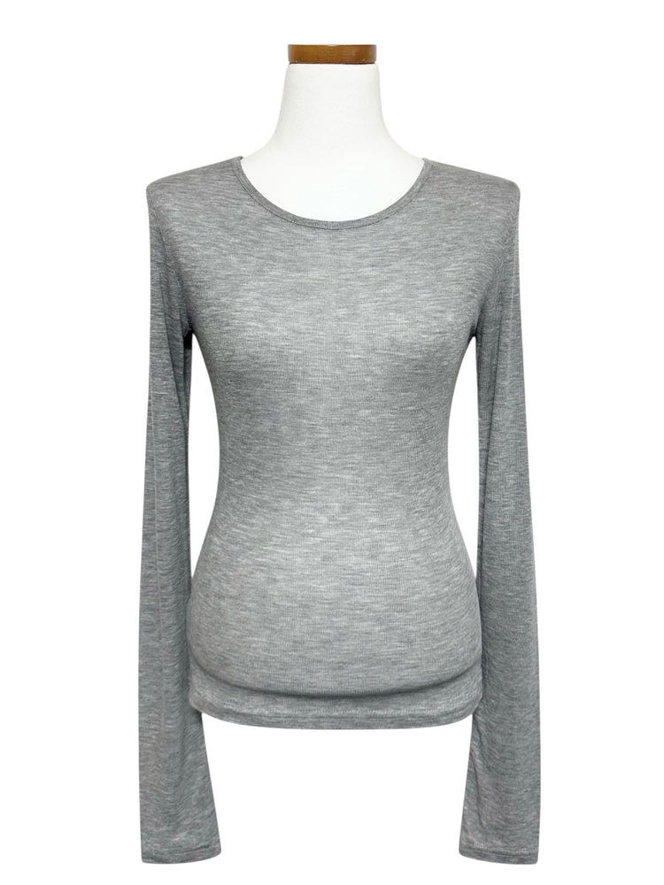 天絲微透基礎修身上衣