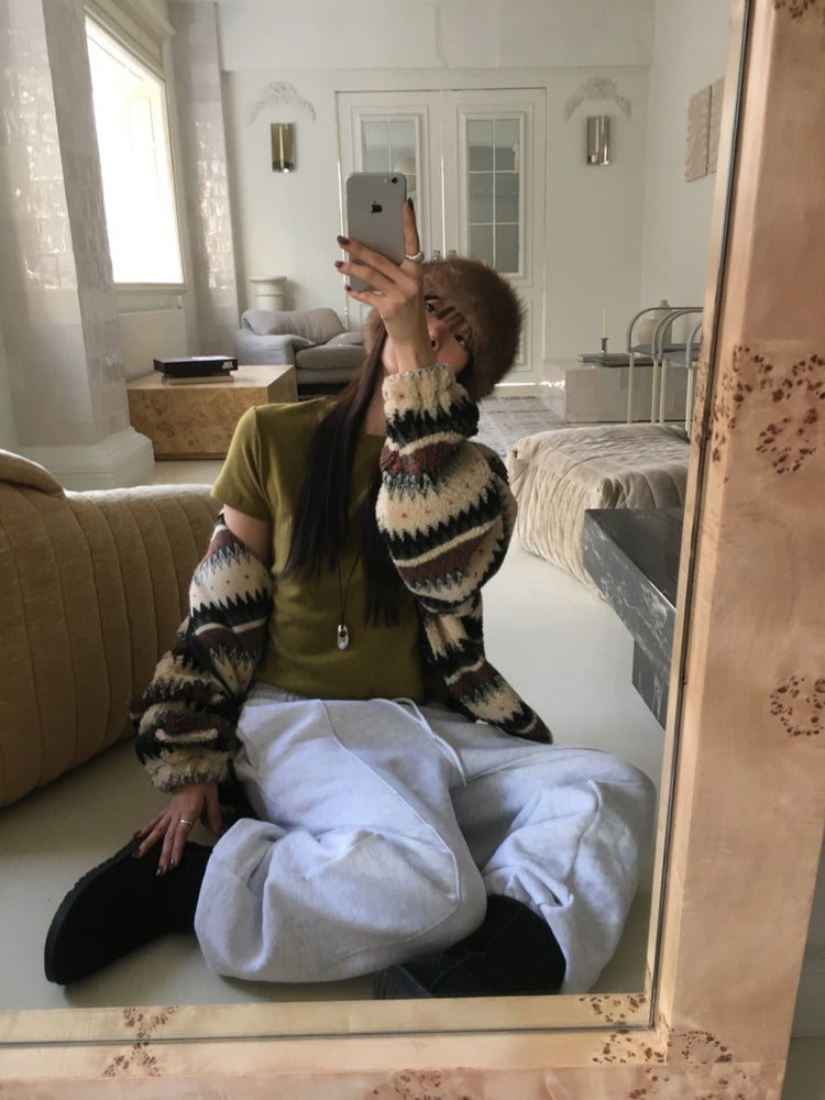 毛絨質感頭帶/圍巾