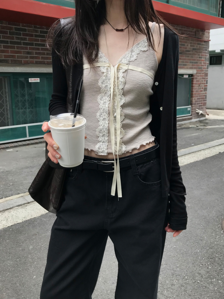 微透顯瘦排鈕針織外套