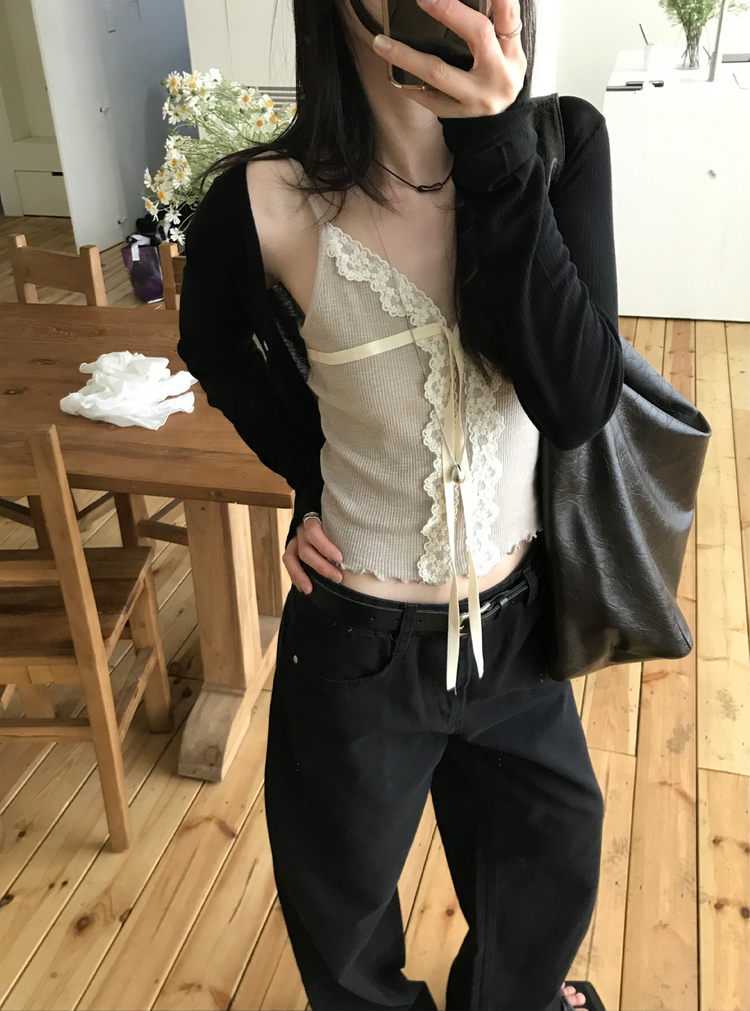 微透顯瘦排鈕針織外套