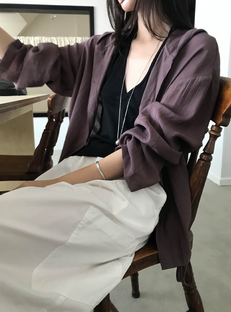 掛脖深V修腰上衣