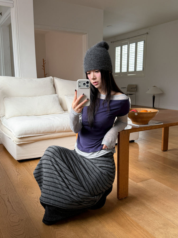 撞色層次感兩件式上衣