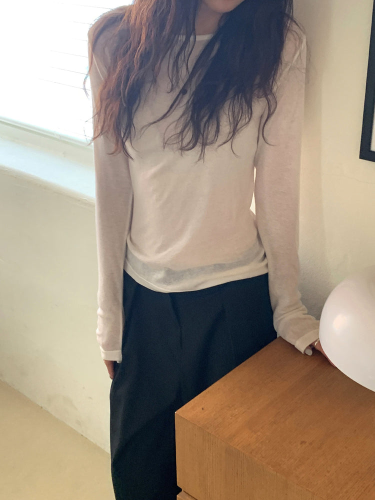 美色透膚基礎上衣