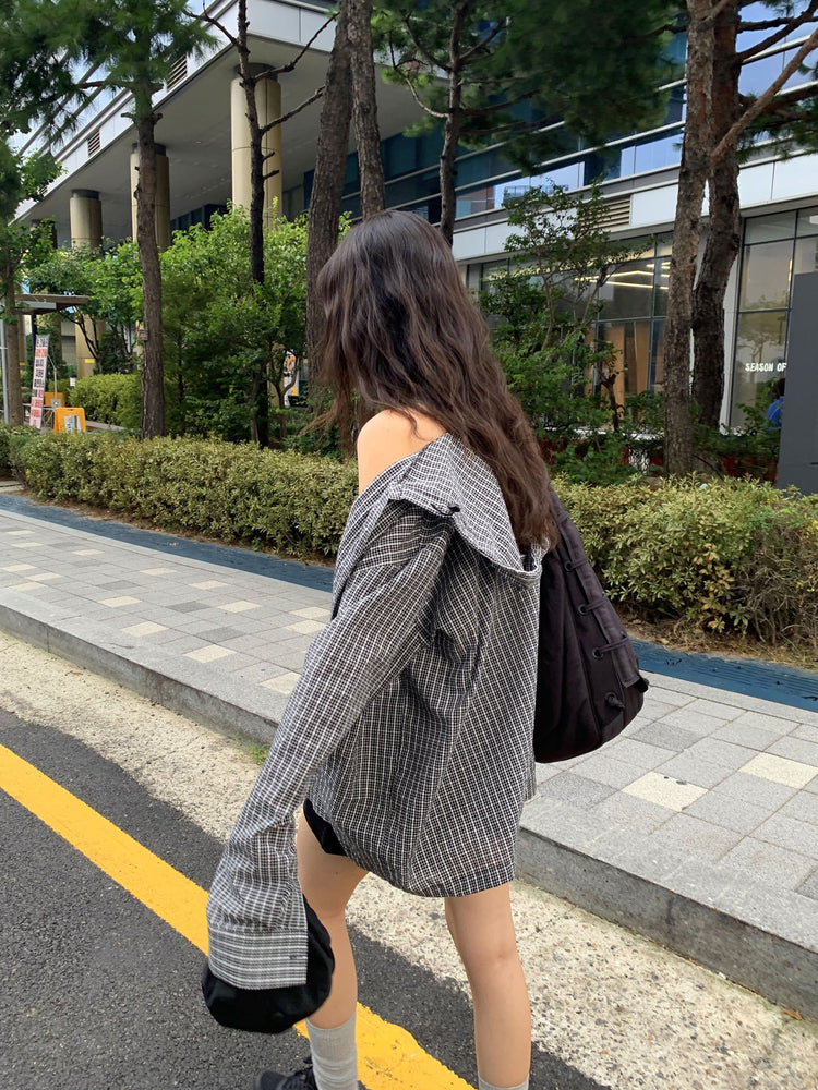 低腰標籤細節短褲