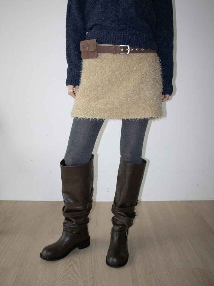 側扣細節率性長靴