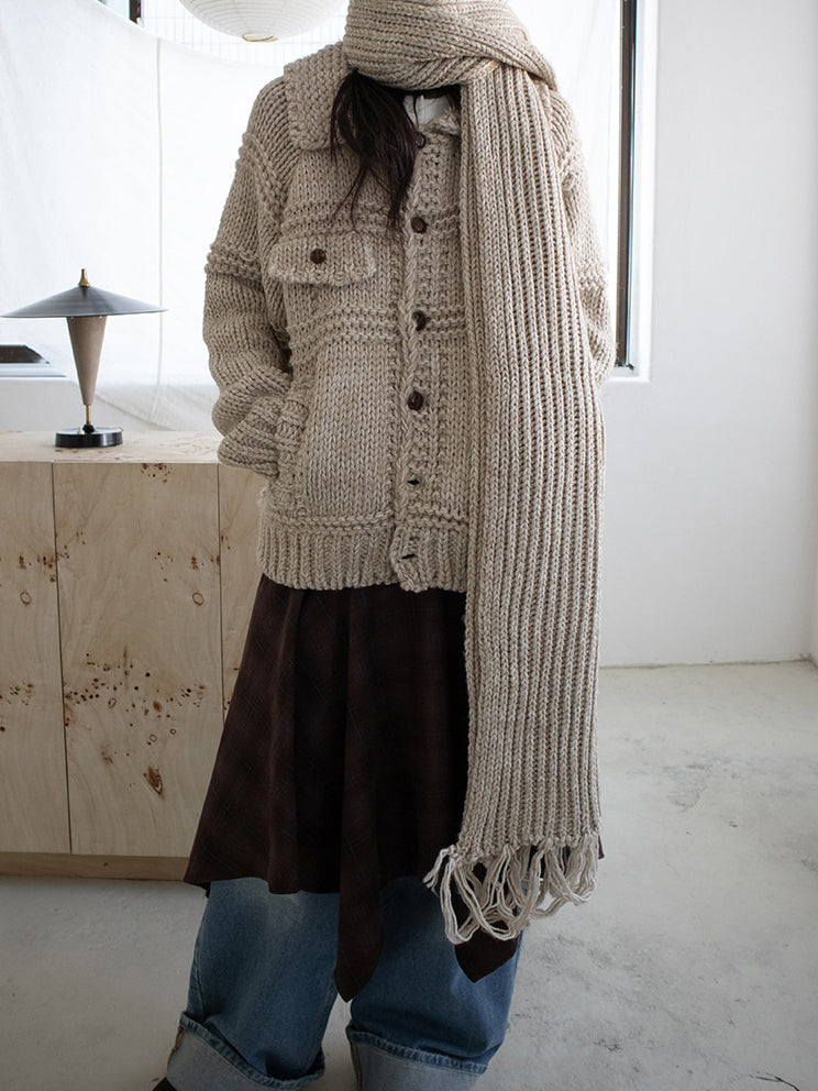 復古美色率性牛仔闊褲