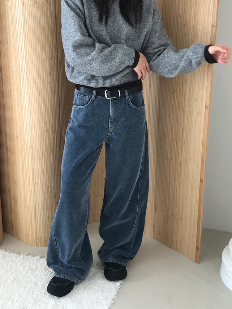 美色燈芯絨質感牛仔褲