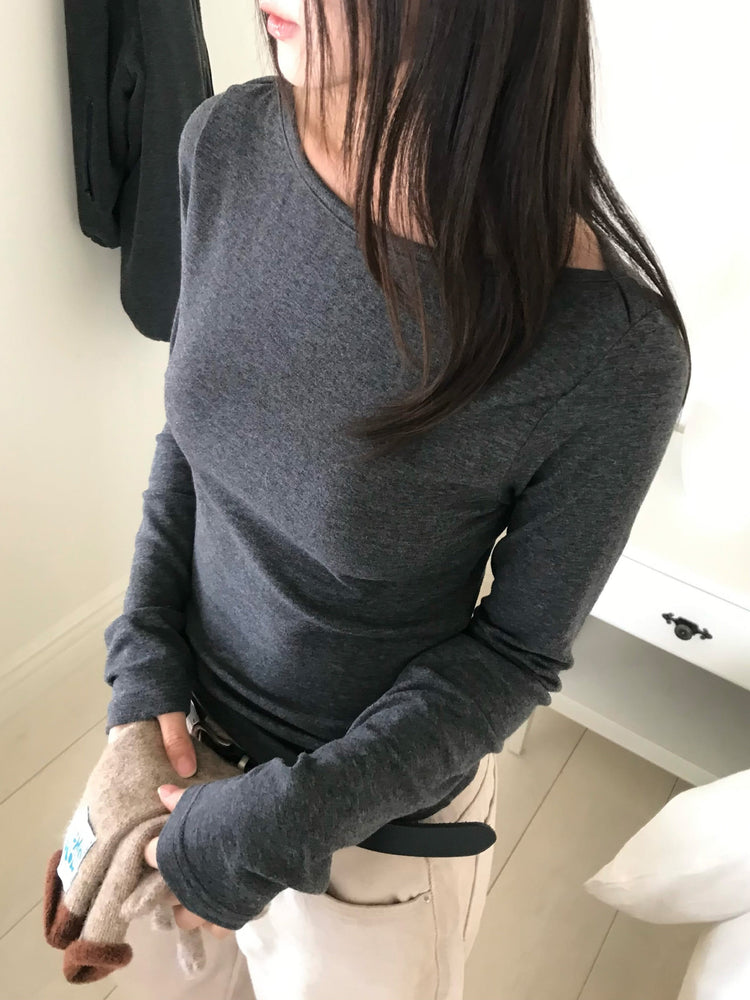 基礎美色內刷毛繭型褲