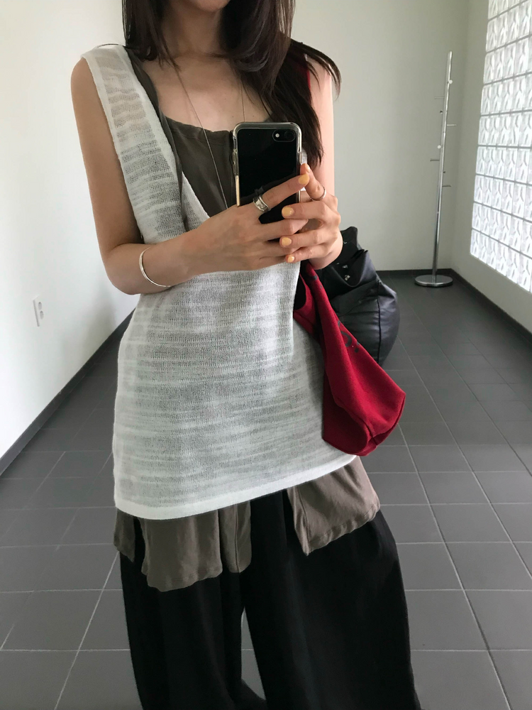 氣球輕薄垂感休閒褲