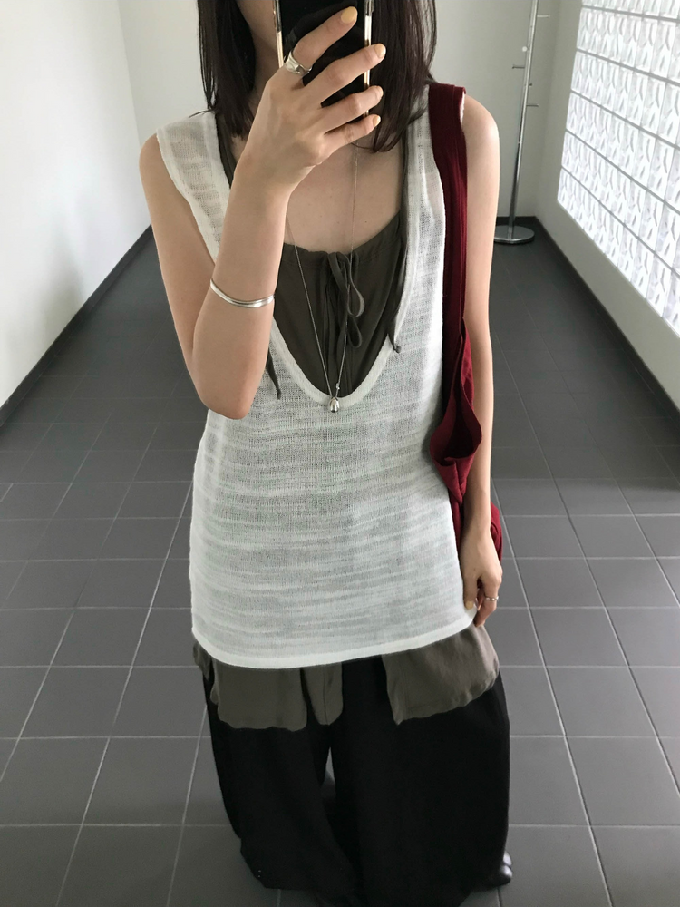 氣球輕薄垂感休閒褲
