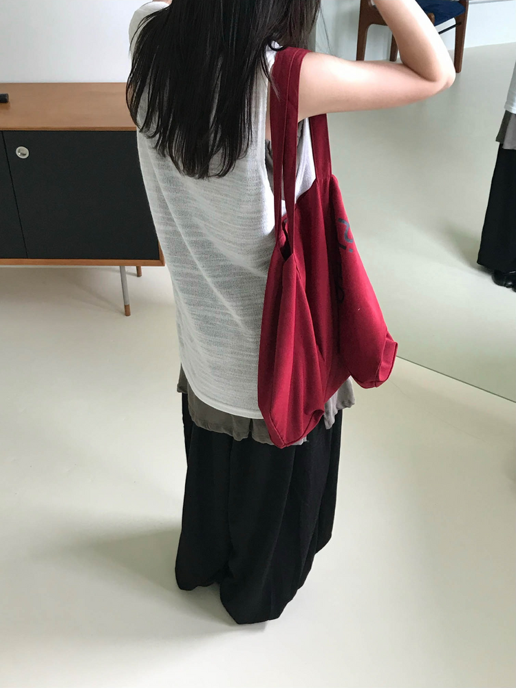 氣球輕薄垂感休閒褲
