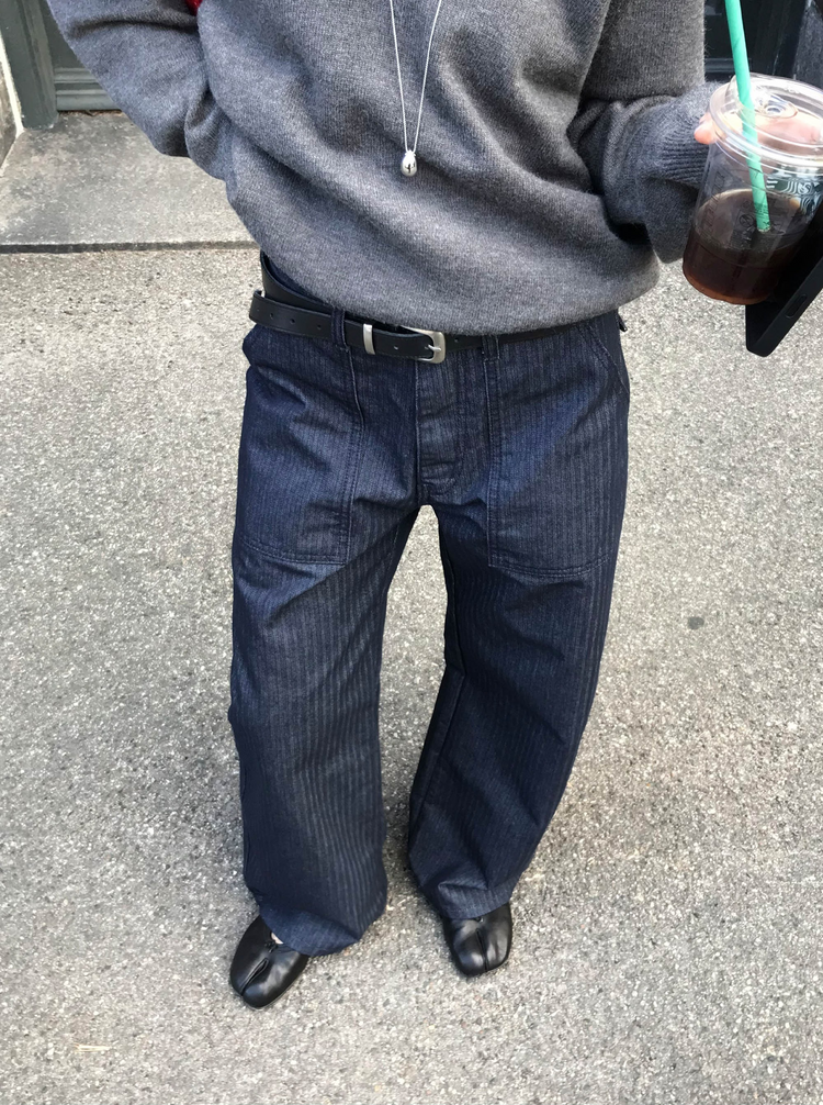 船領弧下擺修腰上衣