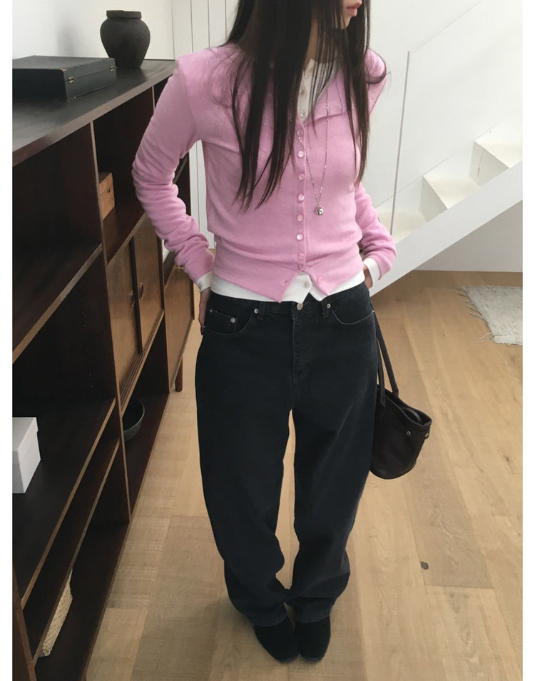 美色排鈕修身上衣