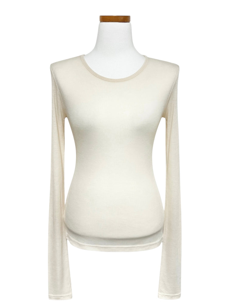 天絲微透基礎修身上衣