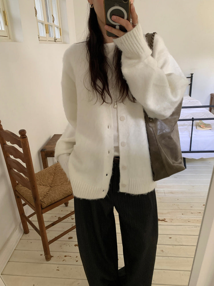 Fw ver.條紋側壓褶細節直褲