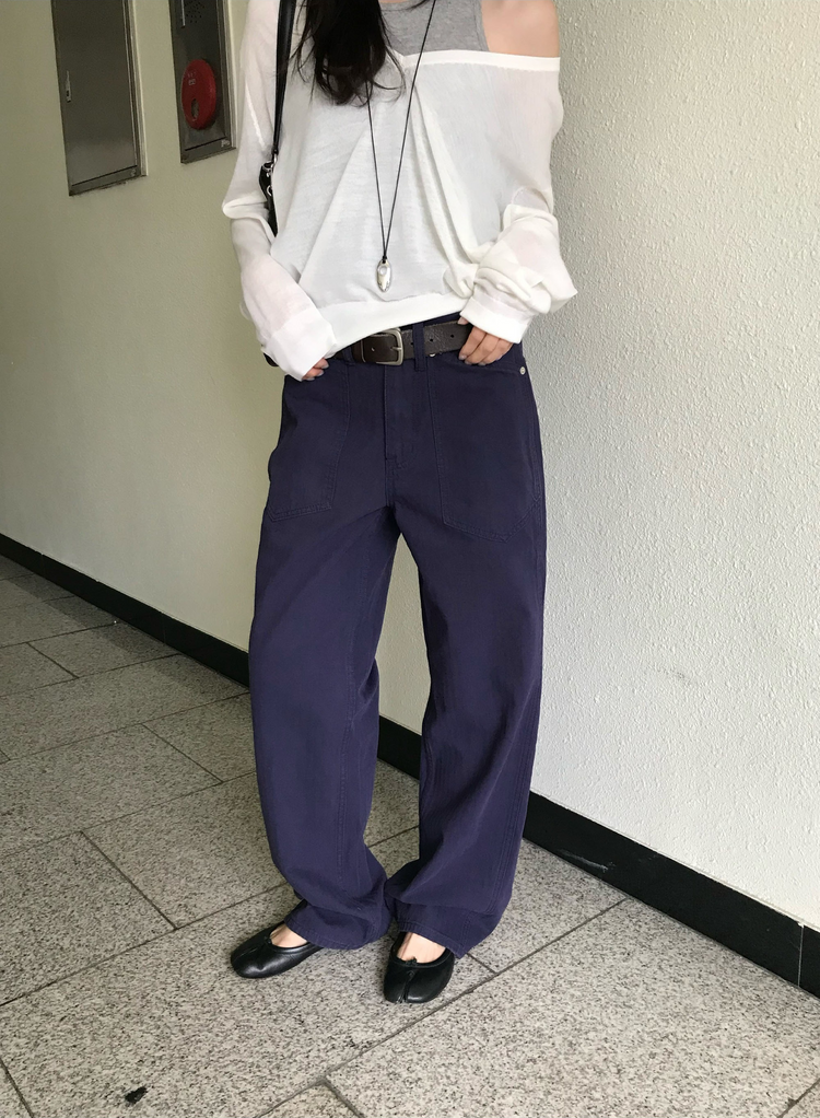 透膚深V針織上衣