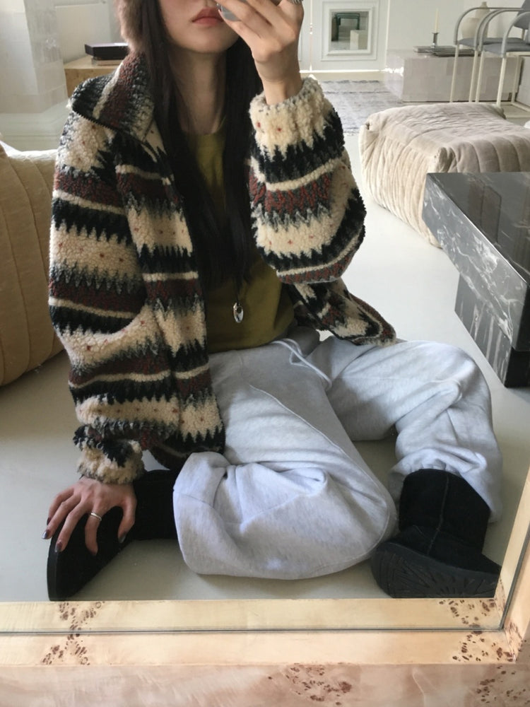 毛絨質感頭帶/圍巾