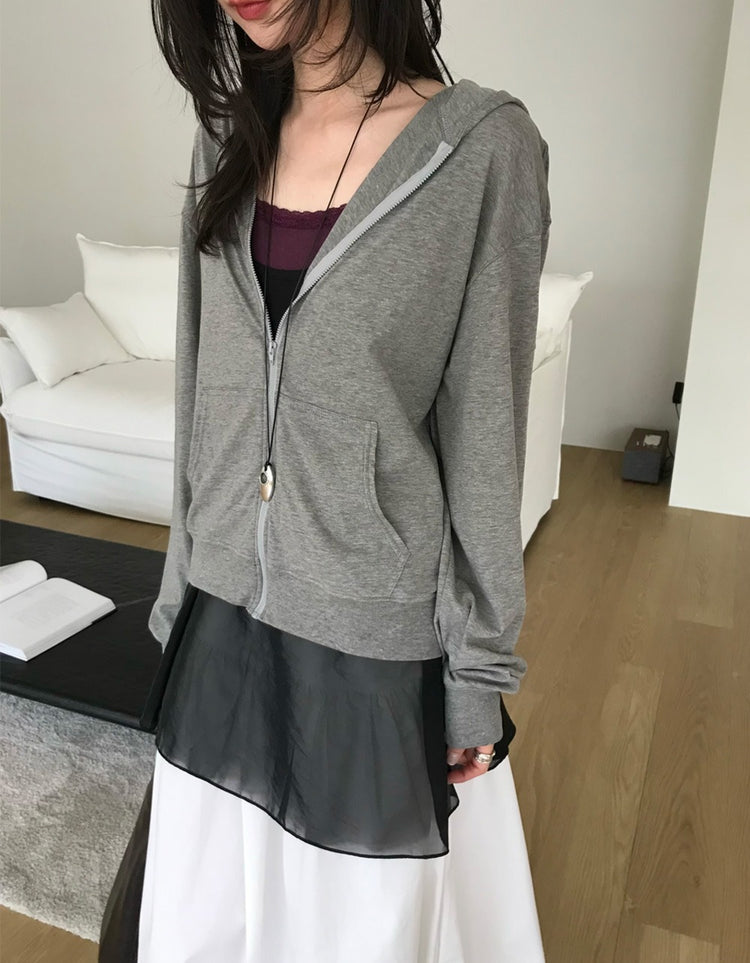 輕薄美色連帽外套