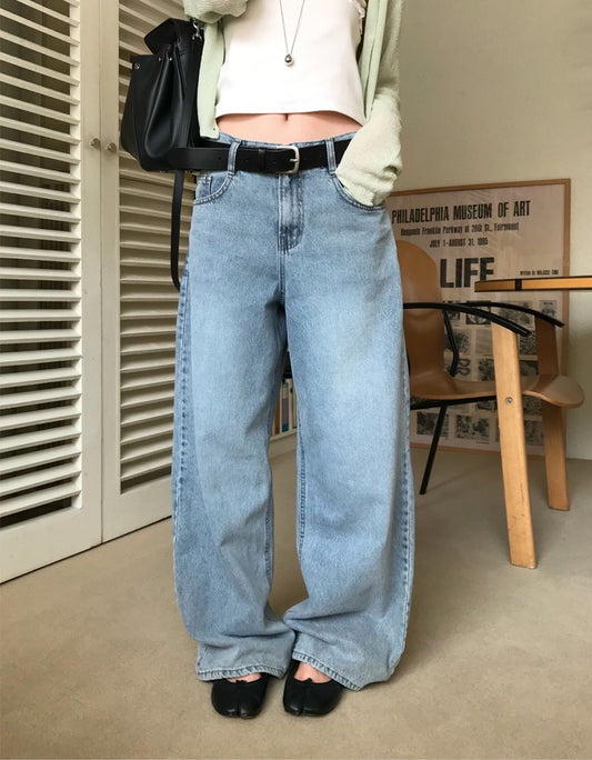 美刷色經典直版牛仔褲