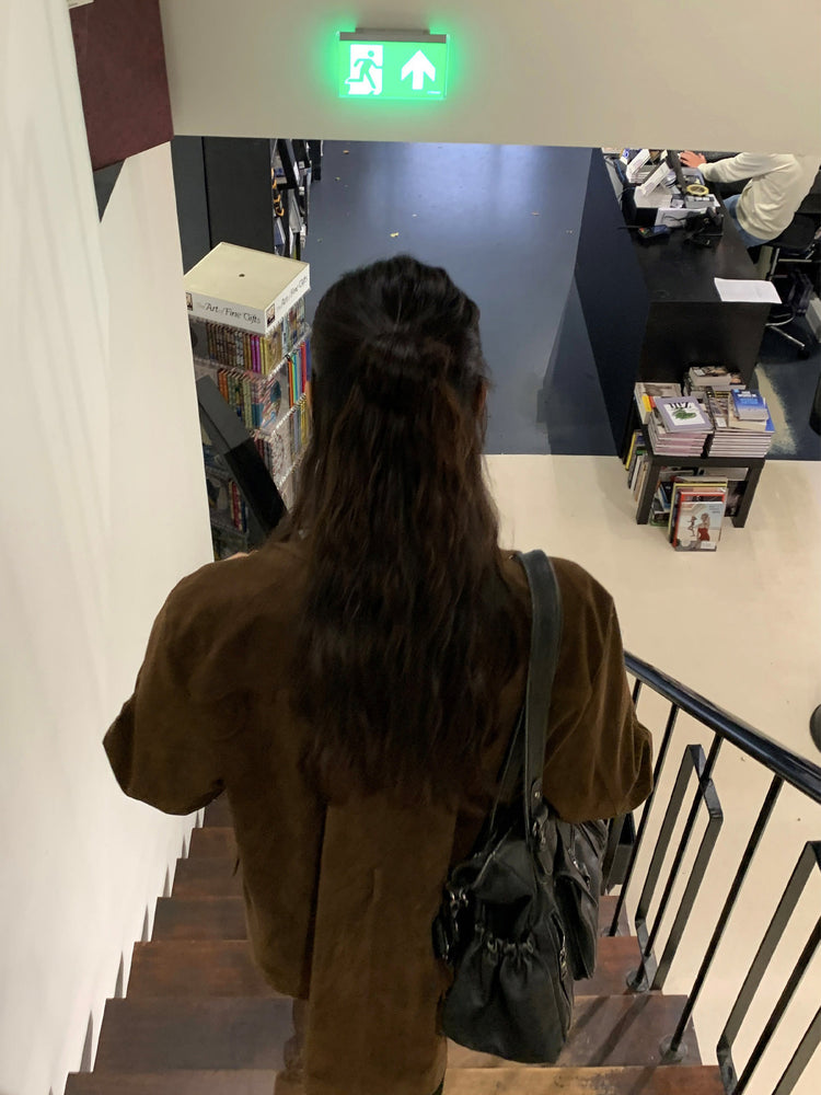 皮質/麂皮質感綁帶西外