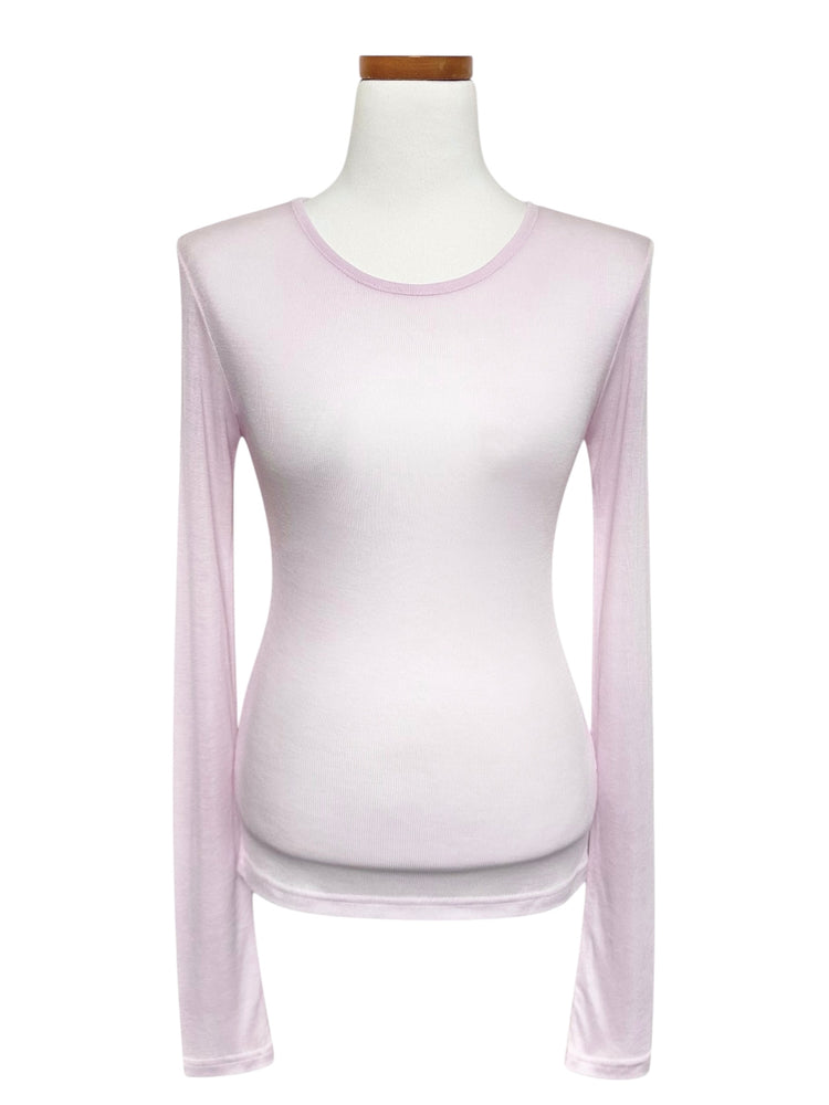 天絲微透基礎修身上衣