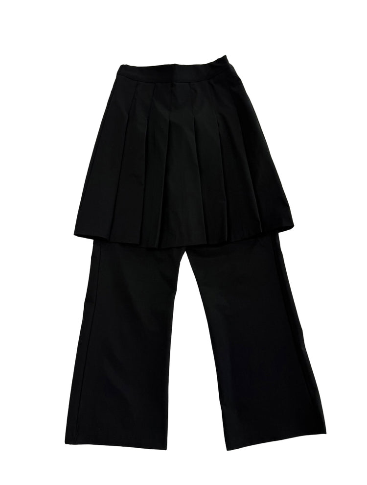 雙層層次感百褶裙褲