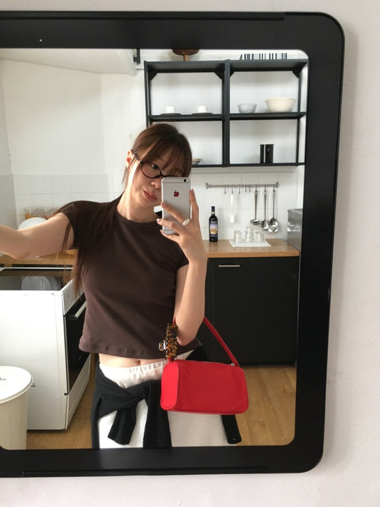 美色基礎合身修腰上衣