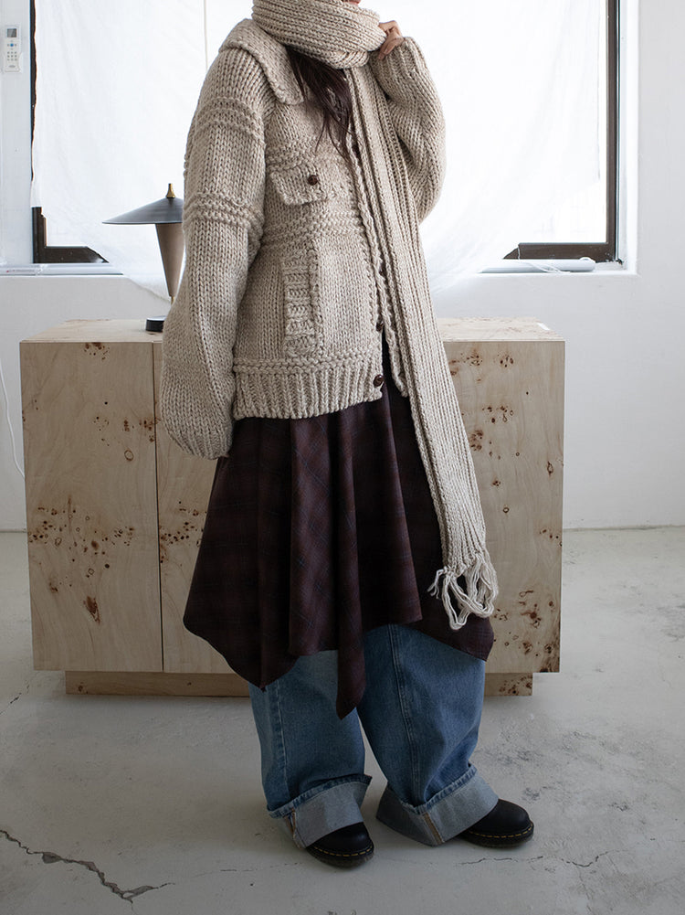 復古美色率性牛仔闊褲