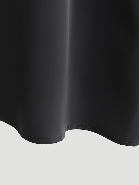 美色霧光澤感及踝裙