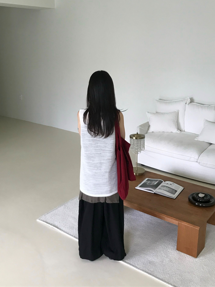 氣球輕薄垂感休閒褲