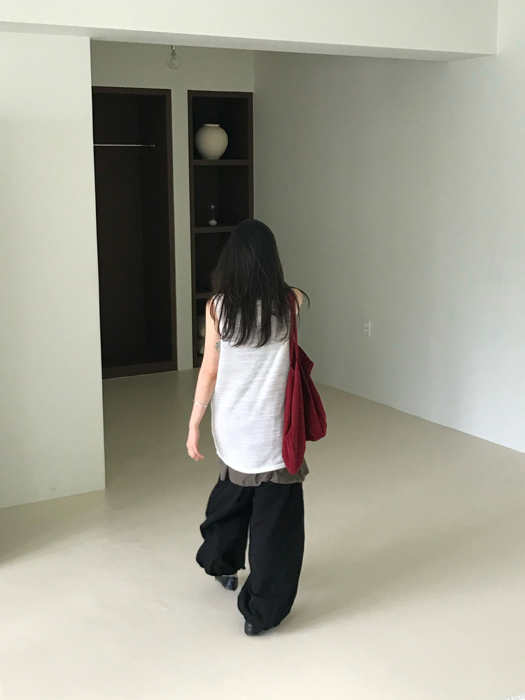 氣球輕薄垂感休閒褲