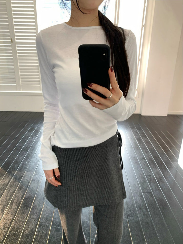 美色基礎圓領上衣