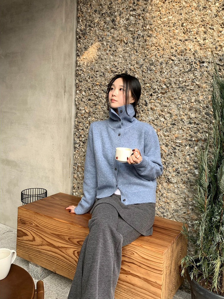 側綁帶細長腿假兩件裙褲