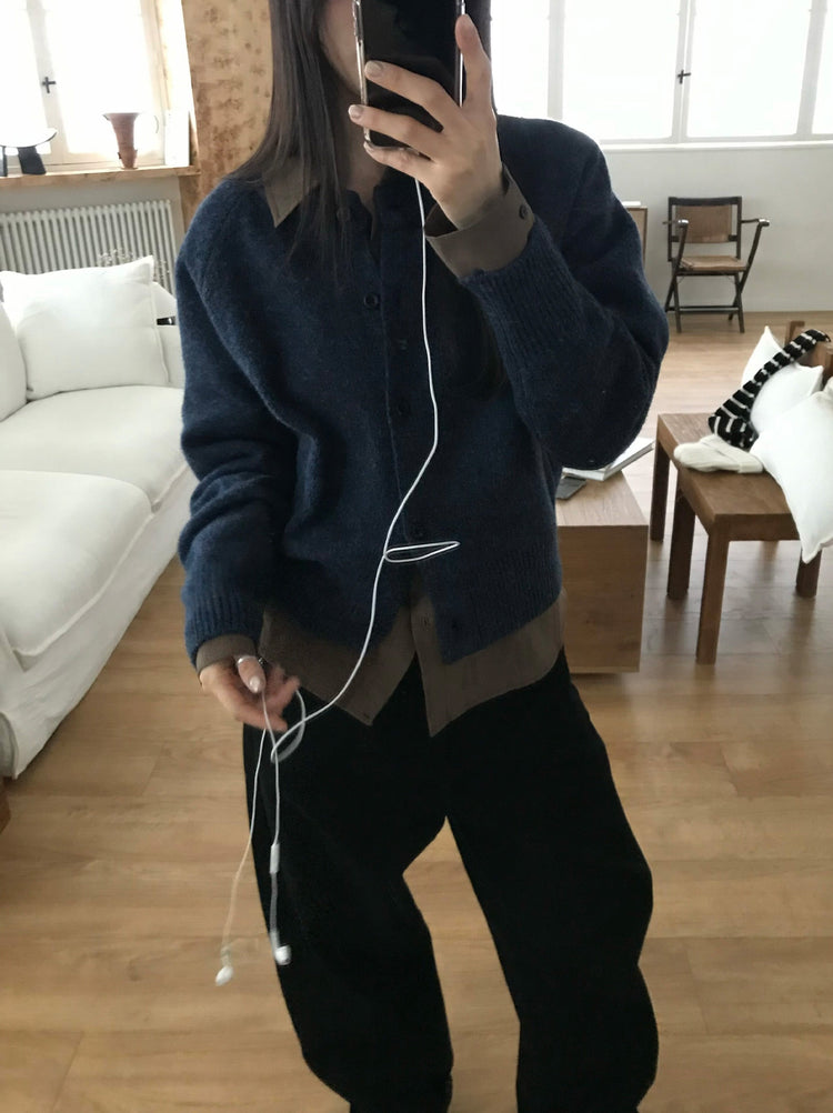 背口袋細節寬鬆直褲