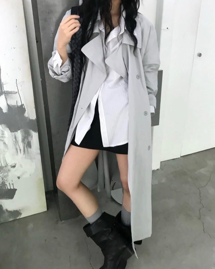 美色條紋寬鬆襯衫