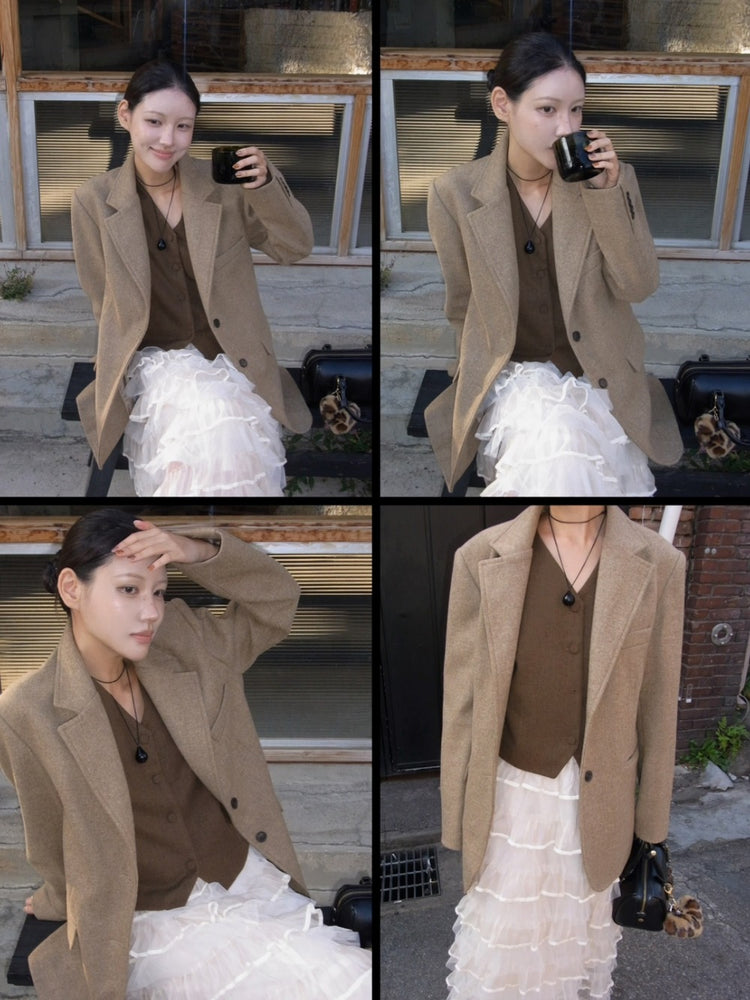 極美透紗蛋糕層次感及踝裙