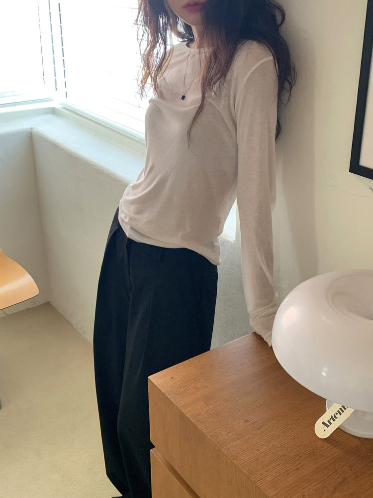 美色透膚基礎上衣