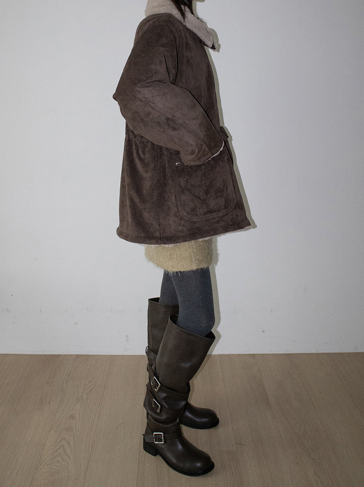 側扣細節率性長靴