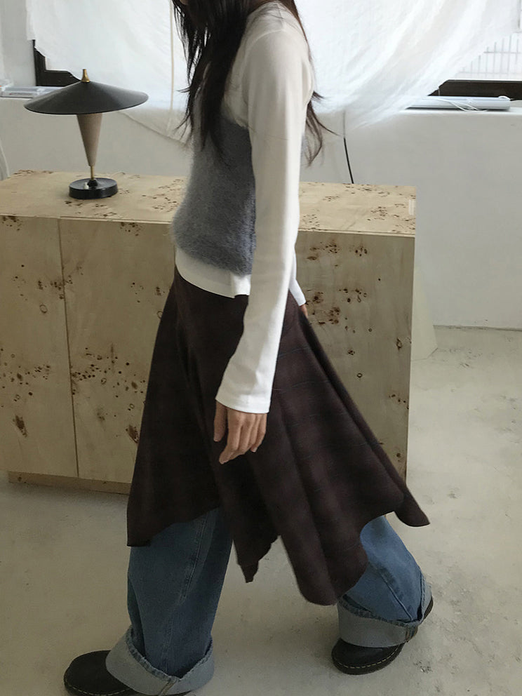 復古美色率性牛仔闊褲