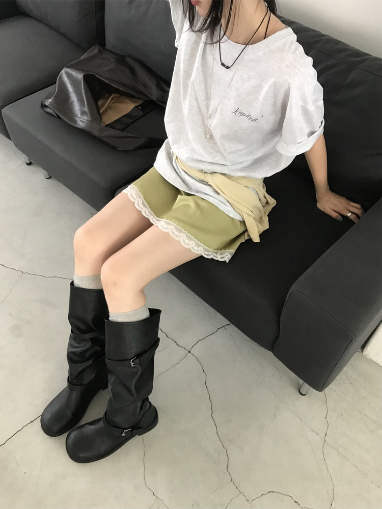 蛋糕圖案印花寬鬆t
