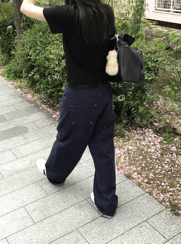 口袋明線細節牛仔褲